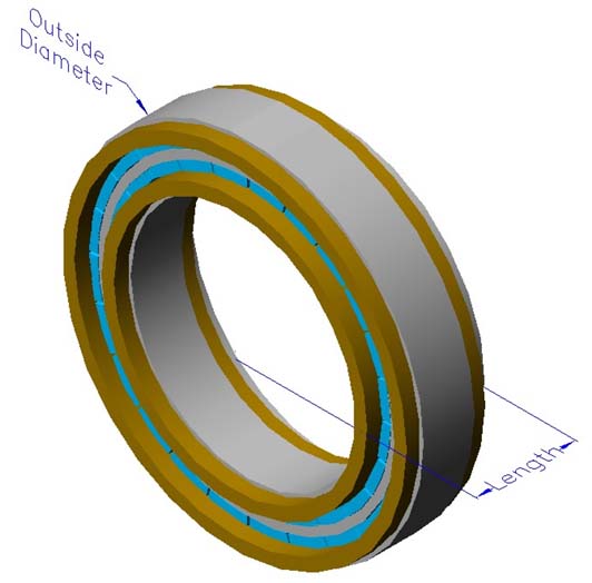 Frameless slotless iron core brushless motors, radial, double winding